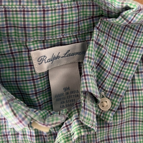 Plaid baby polo button down - Picture 2 of 4